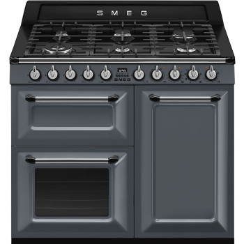 Smeg TR103GR Victoria kombinovaný sporák 100 cm šedý