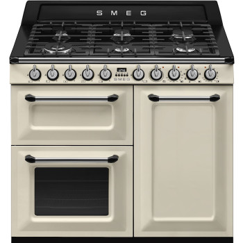 Smeg TR103P Victoria kombinovaný sporák 100 cm krémový